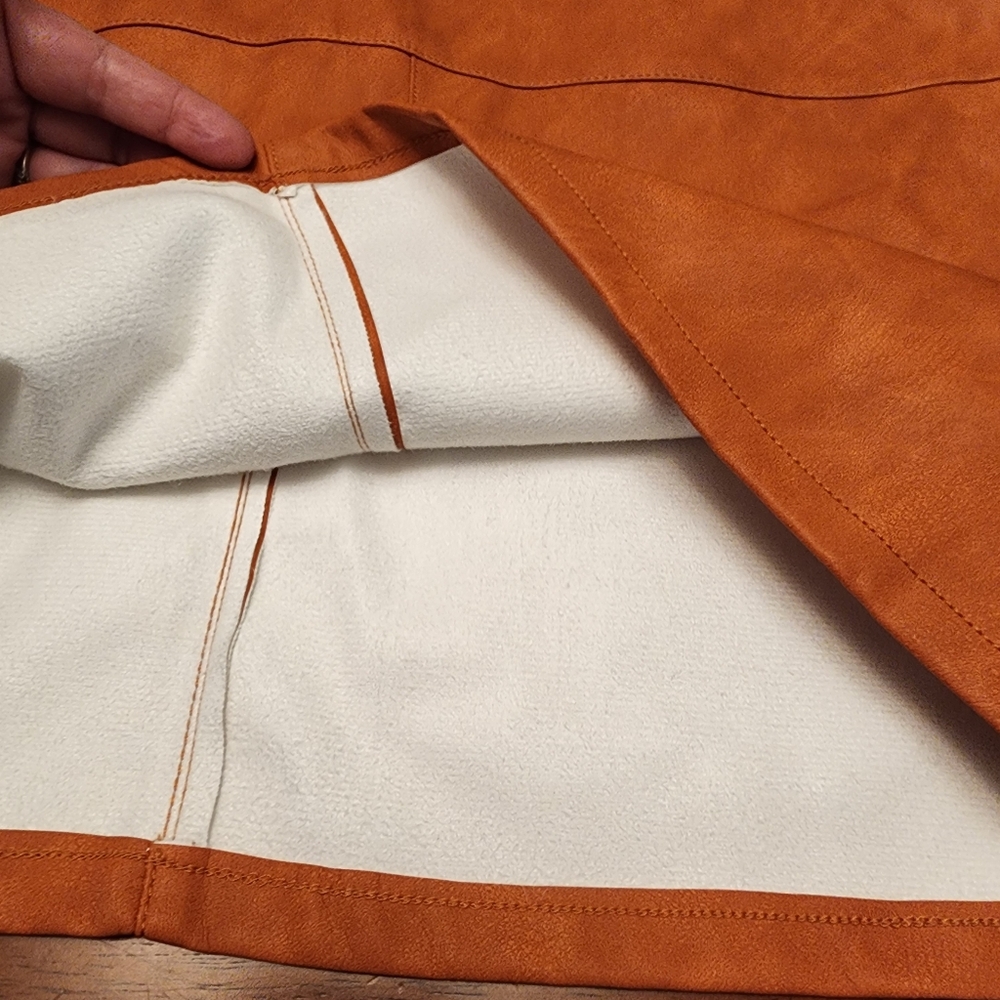 Shinestar Faux Leather Mini Skirt With Pockets Size XL - Picture 9 of 11